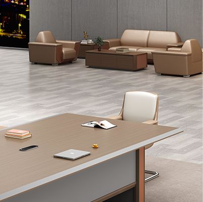 Moderne houten luxe conferentietafel met rechthoekig paneel kantoormeubilair tafel voor vergaderruimte vergaderruimte conferentietafel