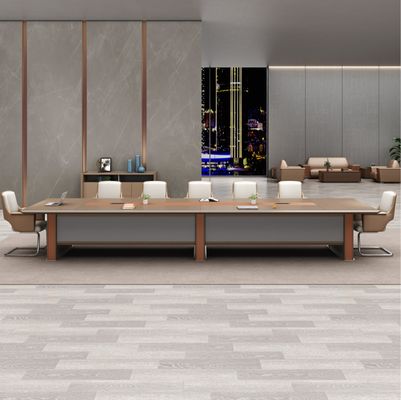 Moderne houten luxe conferentietafel met rechthoekig paneel kantoormeubilair tafel voor vergaderruimte vergaderruimte conferentietafel