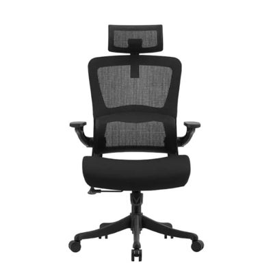 Ergonomische kantoorstoel met lumbale steun High Back Executive Black Mesh Swivel Office Chair