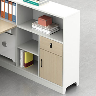 Moderne eenvoudige personeelsscherm kantoor bureau en stoel combinatie 2 personen houten modulaire kooi kantoor werkstation bureau
