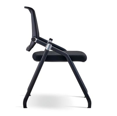 Groothandel Sterkbeen Zwarte Plastic Chair Mesh Office Chair Opvouwbare kantoorstoel