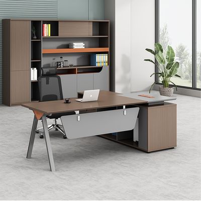 Moderne luxe kantoormeubilair L-vormig bureau Manager Baas tafel Uitvoerend kantoor bureau