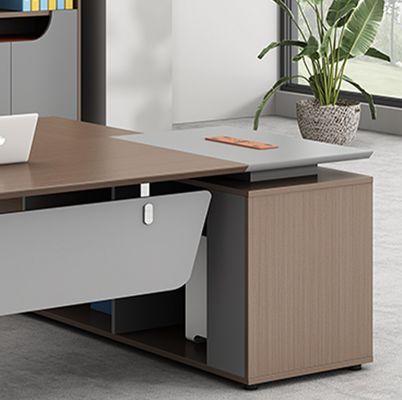 Moderne luxe kantoormeubilair L-vormig bureau Manager Baas tafel Uitvoerend kantoor bureau