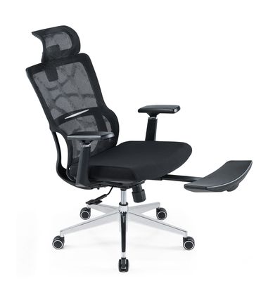 Ergonomische hoge rug full mesh stoel met verstelbare hoofdsteun armen middel kussen