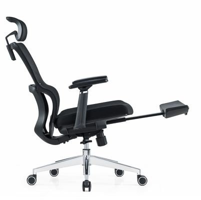 Ergonomische hoge rug full mesh stoel met verstelbare hoofdsteun armen middel kussen