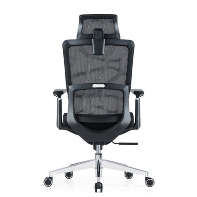 Ergonomische hoge rug full mesh stoel met verstelbare hoofdsteun armen middel kussen