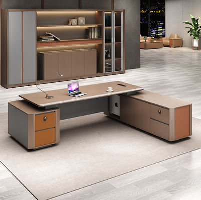 Moderne kantoormeubilair kantoor bureau tafel executive bureau manager L-vormige Mdf tafel