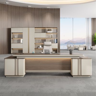 Kantoormeubilair L-vorm Mdf Baas Manager CEO Executive Tafel Schrijfkast Computer studeertafel