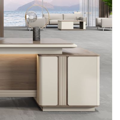 Kantoormeubilair L-vorm Mdf Baas Manager CEO Executive Tafel Schrijfkast Computer studeertafel