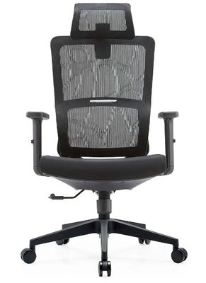 Zwart Full Mesh Mesh Meubelen Lumbal Support Massage Modern Groothandel Armrest Comfort Stof Ergonomische kantoorstoel
