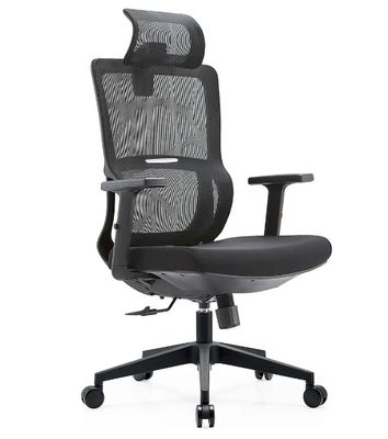 Zwart Full Mesh Mesh Meubelen Lumbal Support Massage Modern Groothandel Armrest Comfort Stof Ergonomische kantoorstoel