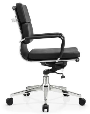 Pu lederen hoofd Mid-back metaal frame ergonomische kantoormeubelen verstelbare draaibare Executive Office stoel