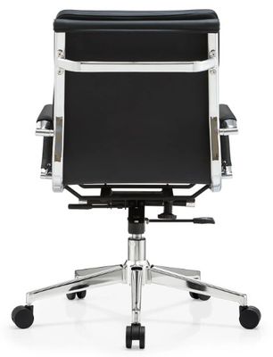 Pu lederen hoofd Mid-back metaal frame ergonomische kantoormeubelen verstelbare draaibare Executive Office stoel
