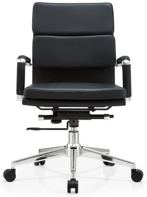 Pu lederen hoofd Mid-back metaal frame ergonomische kantoormeubelen verstelbare draaibare Executive Office stoel