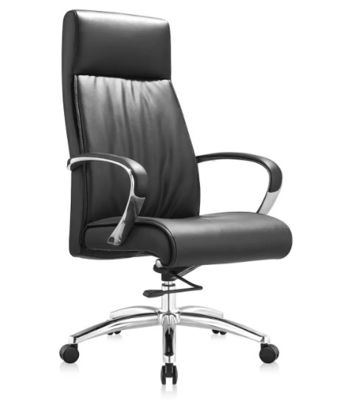 Hoog rugstuk Pu leer ergonomisch verstelbare draaiende kantoorstoel