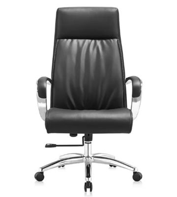 Hoog rugstuk Pu leer ergonomisch verstelbare draaiende kantoorstoel