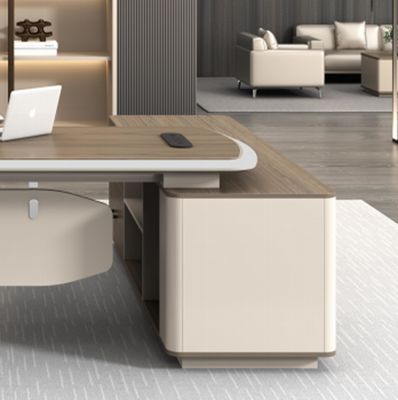 Fabriek voor commercieel meubilair Custom High-end Modern Design L-vorm Directeur Manager CEO Baas Desk Executive Office Desk
