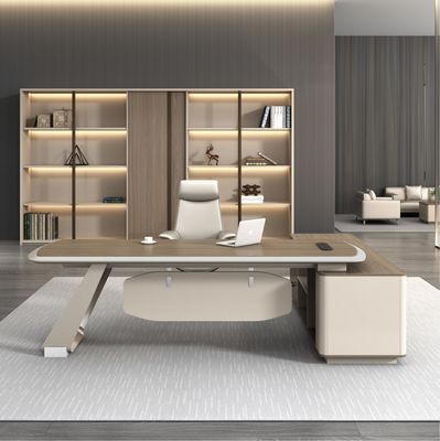 Fabriek voor commercieel meubilair Custom High-end Modern Design L-vorm Directeur Manager CEO Baas Desk Executive Office Desk