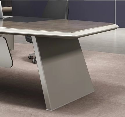 Moderne L-vorm ergonomisch kantoor bureau luxe high-end executive kantoor bureau en stoel CEO baas houten kantoor bureau