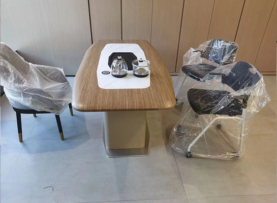 Kantorenmeubelen Moderne bank Centrum Tafel Set Mdf Houten Theetafel Koffietafel