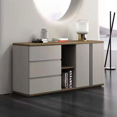 Lichte luxe winddeur Moderne eenvoudige opslag Afscherming Kantoormeubilair Theekast