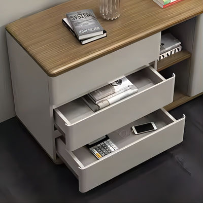 Lichte luxe winddeur Moderne eenvoudige opslag Afscherming Kantoormeubilair Theekast