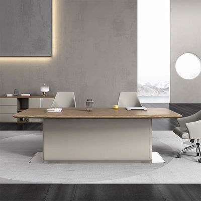 Moderne onderhandelingen Raad van Bestuur Conferentiekamer Kantoor Tafel Receptie Kamer Onderhandelingen Houten vergadertafel