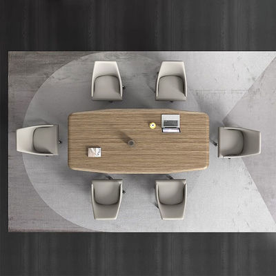 Moderne onderhandelingen Raad van Bestuur Conferentiekamer Kantoor Tafel Receptie Kamer Onderhandelingen Houten vergadertafel