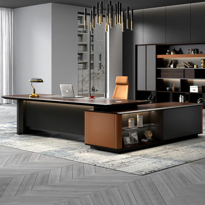 Fabriek Custom Modern Design L Shape Directeur Beheerder CEO Baas Desk Executive Office Desk Meubels Set