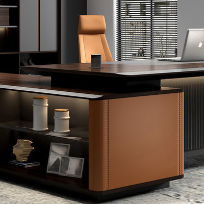 Fabriek Custom Modern Design L Shape Directeur Beheerder CEO Baas Desk Executive Office Desk Meubels Set