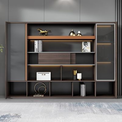 Moderne meubelarchiefkasten met laden houten archiefkasten opslagkasten kantoorapparatuur
