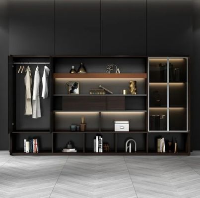 Moderne meubelarchiefkasten met laden houten archiefkasten opslagkasten kantoorapparatuur