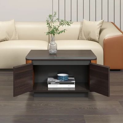 Minimalistisch op maat gemaakt houten vierkant opslag woonkamer luxe moderne koffietafel