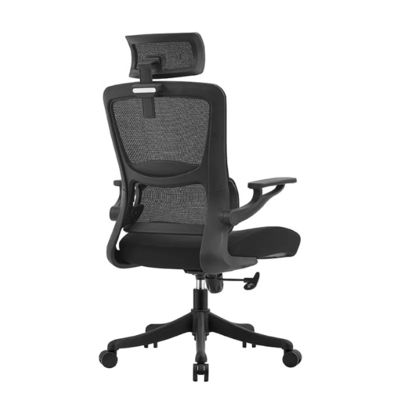 High Back Executive Office Chair Moderne Mesh Swivel Bank Chair met verstelbare hoofdsteun Draaiende lederen stoel