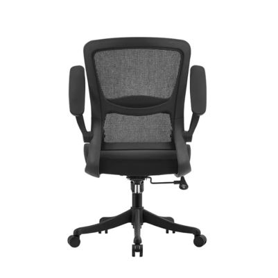 Ergonomische kantoorstoelen met verstelbare armleuningen Tailleondersteuning Impeller Rolling Mesh Computer Administrative Rotating Chair