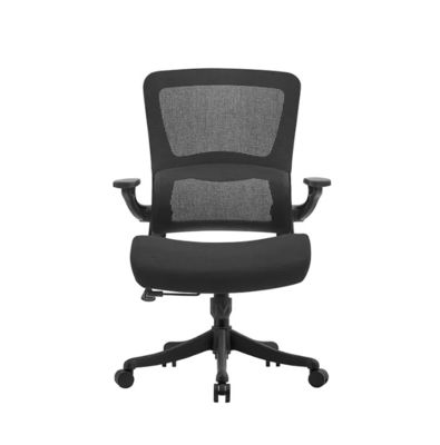 Ergonomische kantoorstoelen met verstelbare armleuningen Tailleondersteuning Impeller Rolling Mesh Computer Administrative Rotating Chair