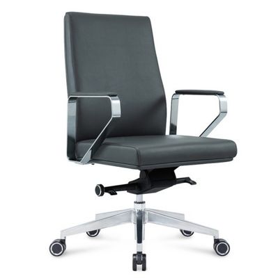 Midden rug leer baas kantoor draaibare bureau stoel leunende massage ergonomische kantoor stoel met rolwiel