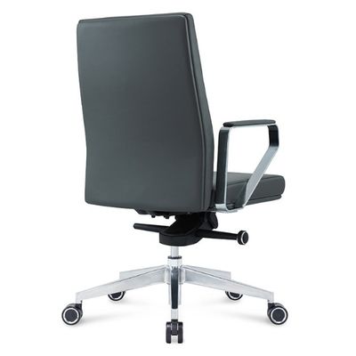 Midden rug leer baas kantoor draaibare bureau stoel leunende massage ergonomische kantoor stoel met rolwiel