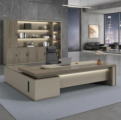 Baas kantoor bureau met lamp Single Manager bureau supervisor's president's Atmospheric Class Desk Wholesale