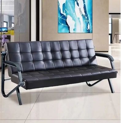 Modern schoonheidsspa salon Wachtruim Sofa Comfort 3 zitplaatsen kantoorsofa Lederacceptatie Sofa Sofa