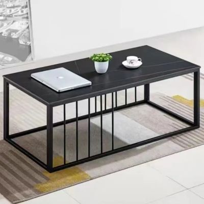 Nieuwe producten Laatste modellen Rock Plate Theetafel Kantoor Sofa Koffietafel Combinatie Receptie Eenvoudige moderne Theetafel