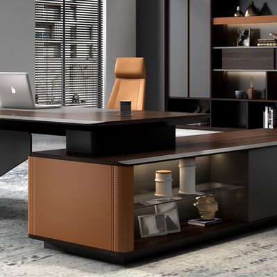 Fabriek Custom Wholesale Luxury Design CEO Boss Executive Office Desk Modern Boss Desk Manager Office Table CEO Desk Luxury