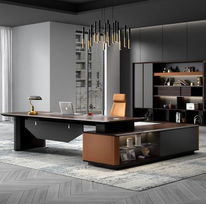 Fabriek Custom Wholesale Luxury Design CEO Boss Executive Office Desk Modern Boss Desk Manager Office Table CEO Desk Luxury
