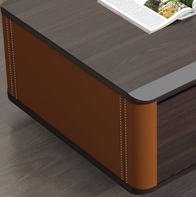 Minimalistisch op maat gemaakt houten vierkant opslag woonkamer luxe moderne koffietafel