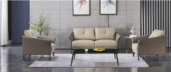 Hoge kwaliteit eenvoudig ontwerp Drie receptie stoel Moderne meubels Contemporary CEO Leer Luxe Moderne Executive Office Sofa