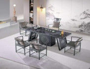 Minimalistische natuurlijke marmer steen Theetafel Koffietafel Woonkamer Eenvoudig Moderne Lichte Luxe Marmer Theetafel