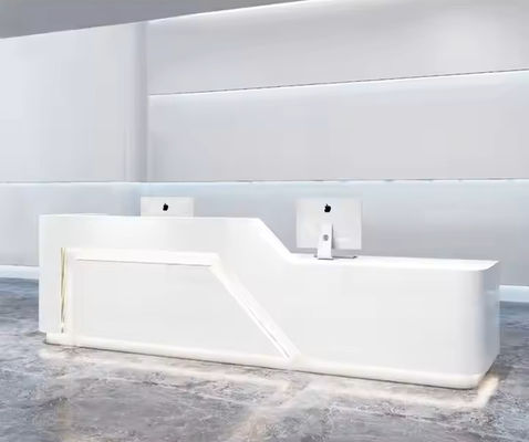 Op maat gemaakte bureau kantoor receptie bureau modern kantoor meubilair verf Front Desk receptie toonbank