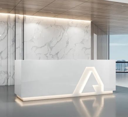Moderne Receptie Meubelen Houten Luxe Moderne Witte kantoormeubelen Receptie
