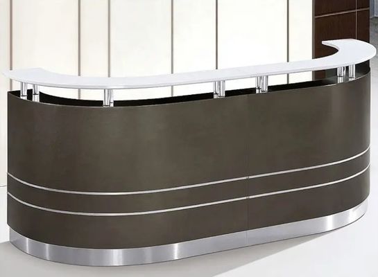 Hoogwaardige moderne luxe receptie bureau op maat kantoor voorreceptie meubels multi persoon receptie bureau