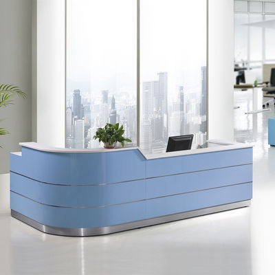 Luxe Witte Receptie Teller Receptie Moderne solide oppervlak kantoormeubilair Receptie bureaus